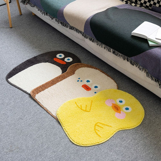 Brunch Brother 軟軟毛毛小地毯 --- 企鵝、鴨鴨和方包 (預購商品）