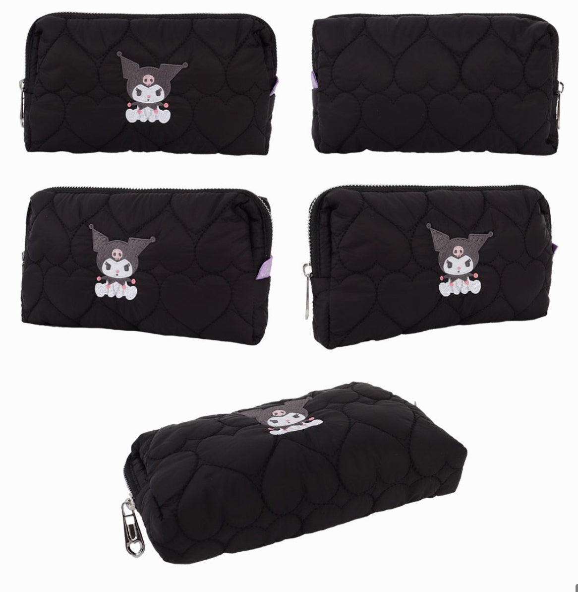 Sanrio Characters 軟綿綿化妝袋 - Kuromi [預購貨品，下單後14天出貨]