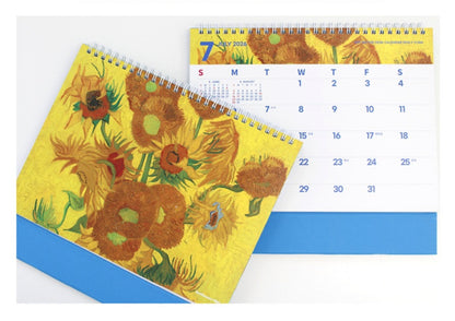 新品9 折優惠‼️ 韓國 2026 Artist Collection 梵高藝術館桌上月曆 - Van Gogh