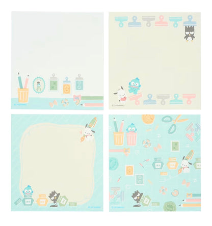 Sanrio Characters PC狗和水怪和XO的文具時間便條簿