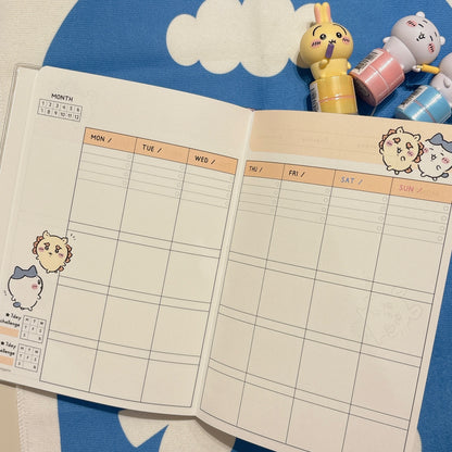 2027 Chiikawa B6 月週計劃無時效自填日子Schedule [ 預購貨品 ］