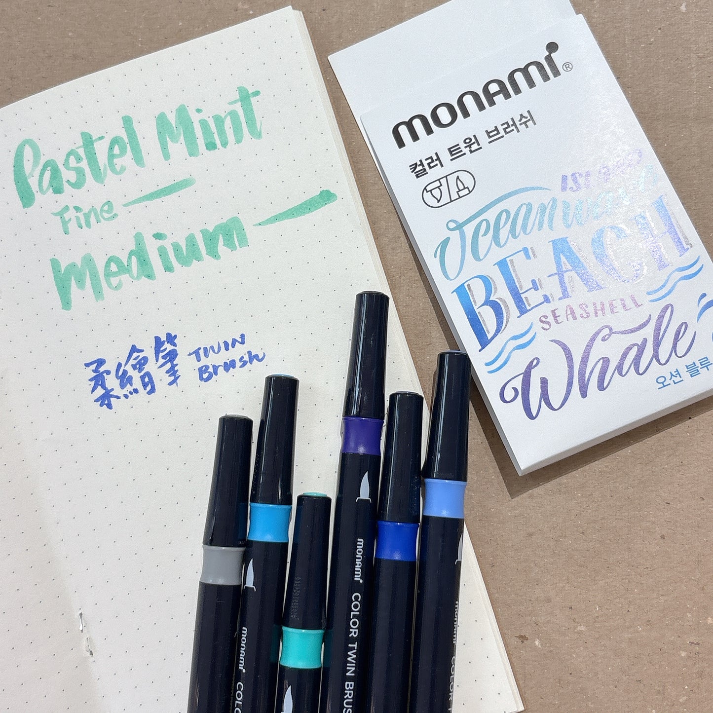 《新品88折訂購‼️》韓國 Monami Twin Brush 柔繪筆 Pen Set (一套6枝) * [預購貨品，下單後14天出貨]