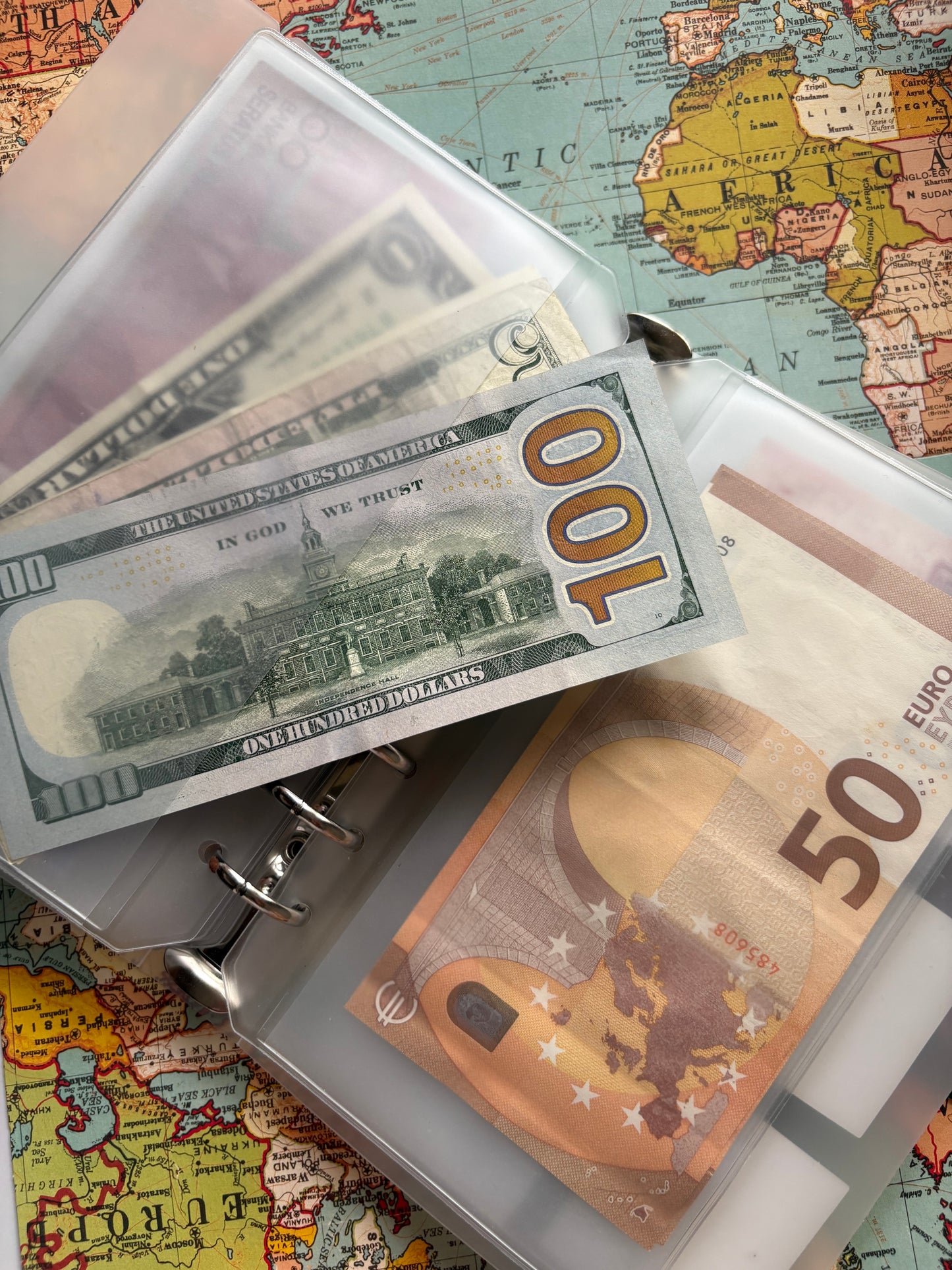 韓國JIN studio 存錢及外幣收納手冊* (可加內頁)