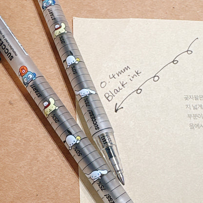 Sanrio 聯乘特別版 韓國Mote記錄你的努力成功之筆0.4mm  （黑色）