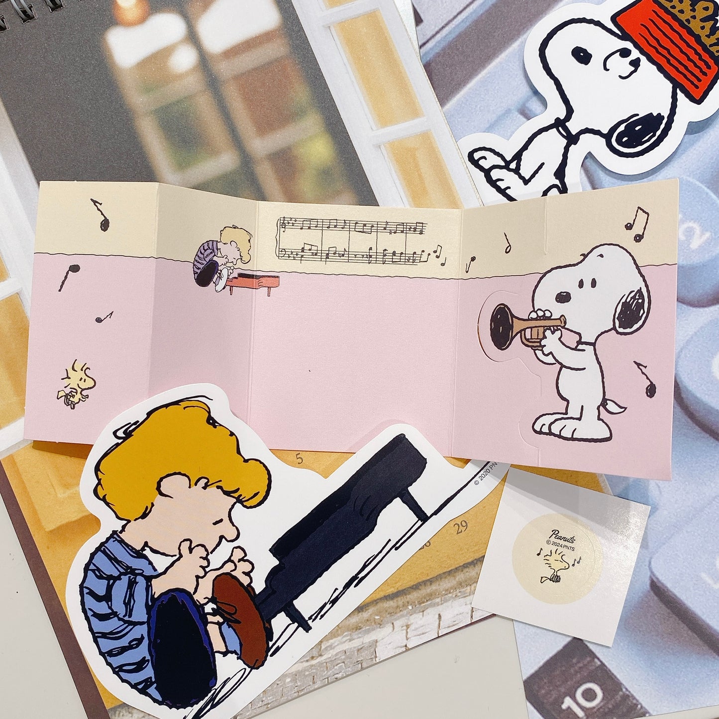 My Snoopy World 風琴式立體心意小卡 - 四款設計