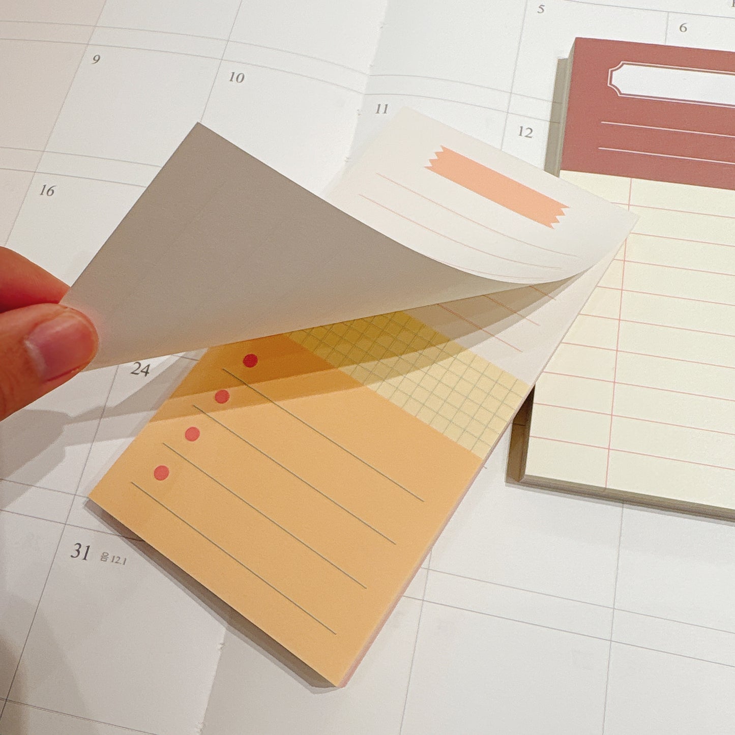 韓國 MONO Paper 便條簿 - Triple memo pad - Sunset