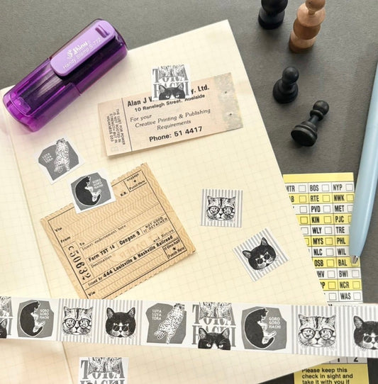 日本the Neko-noki 貓咪紙品: 黑白貓咪貼紙