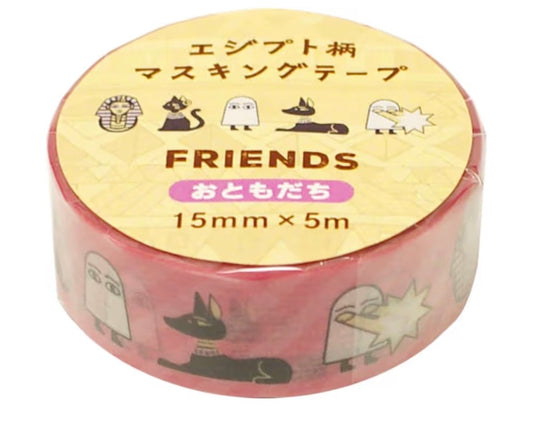 《埃及祭文具》日本TOHKIN 埃及圖案5 米紙膠帶 [預購貨品］