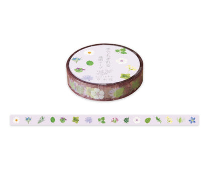 日本Somokka 草木花系列透明幼身紙膠帶 - 紫色篇
