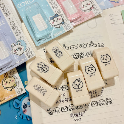 日本Chiikawa x Coro-re 滾輪式轆轆印章 - 團隊系列: 三人組