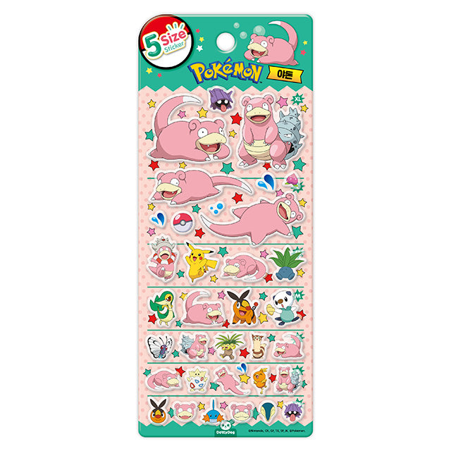 韓版Pokemon 寵物小精靈系列 5 Sizes 貼紙 - 呆呆獸