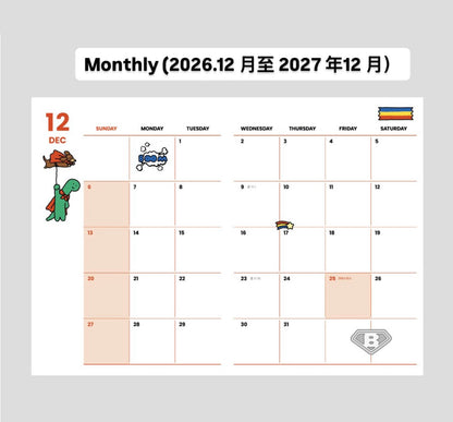 強勢回歸‼️ 韓國2027 Joguman 月週計劃Schedule [預購貨品］