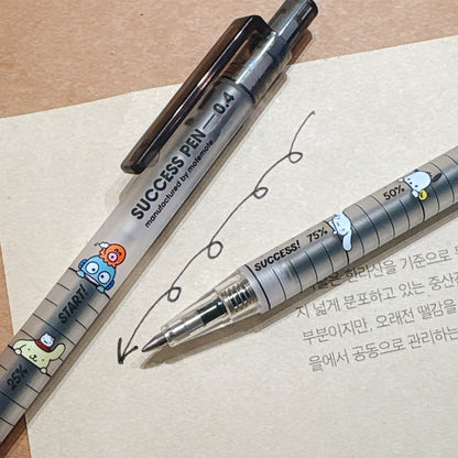 Sanrio 聯乘特別版 韓國Mote記錄你的努力成功之筆0.4mm  （黑色）