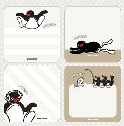 日系企鵝家族Pingu Collection 可書寫便條貼紙：Pingu 放假了 🏖️100 張 [預購貨品，下單後14天出貨]