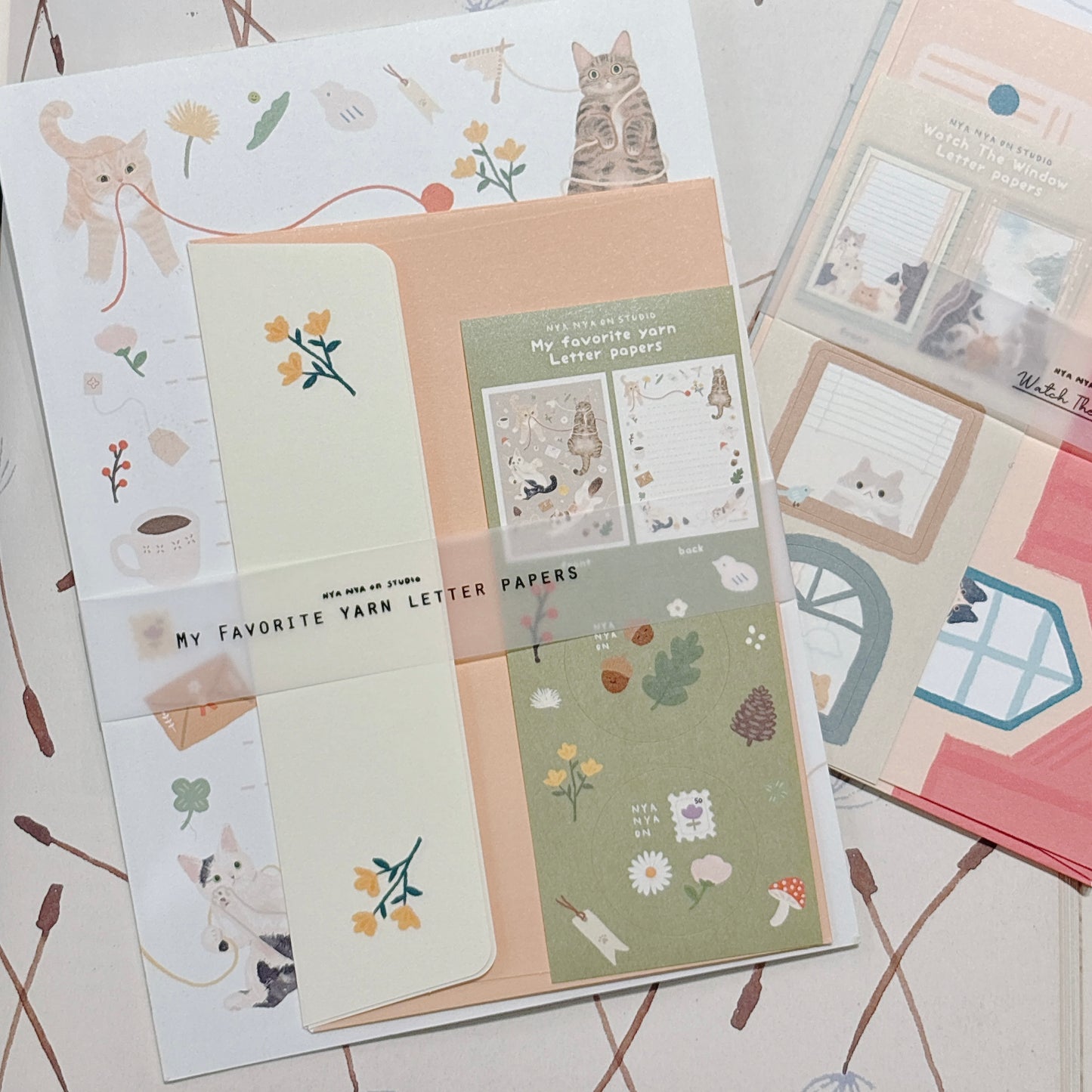 韓國Nya Nya 我最愛貓咪系列特輯 -letter set - 兩款選擇