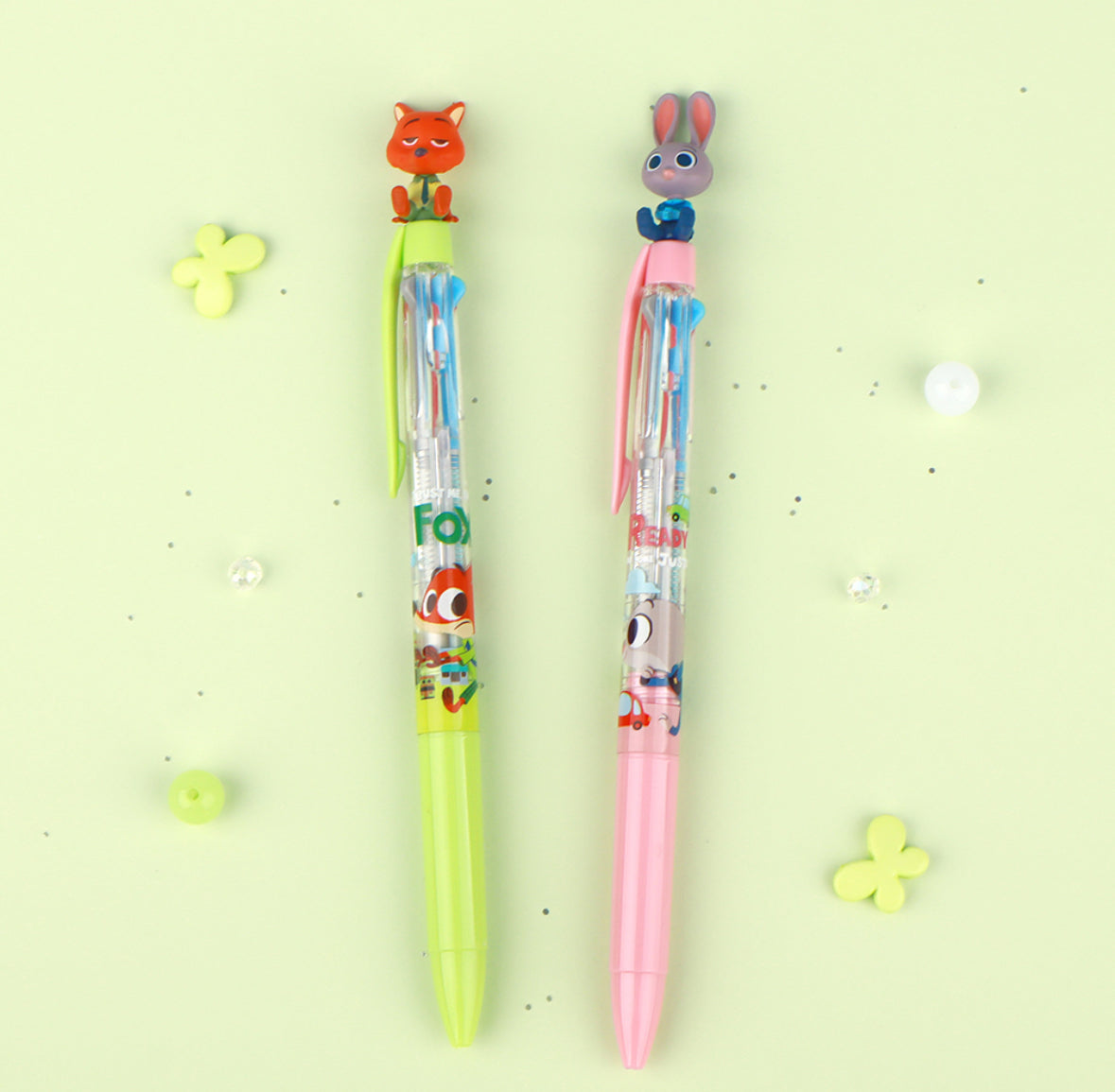 Disney 優獸大都會Zootopia 三色筆 - Nick and Judy * [預購貨品，下單後14天出貨]