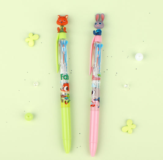 Disney 優獸大都會Zootopia 三色筆 - Nick and Judy * [預購貨品，下單後14天出貨]