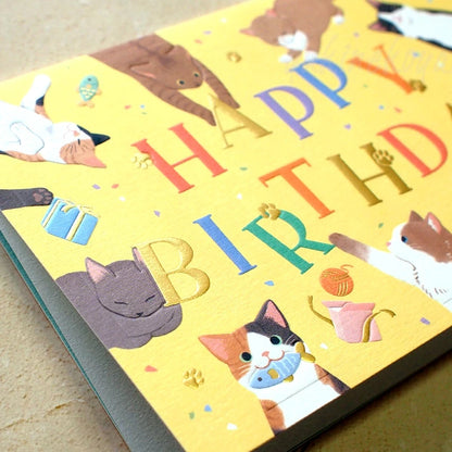 日本NB 可愛貓咪慶生日 : Happy Birthday 生日卡