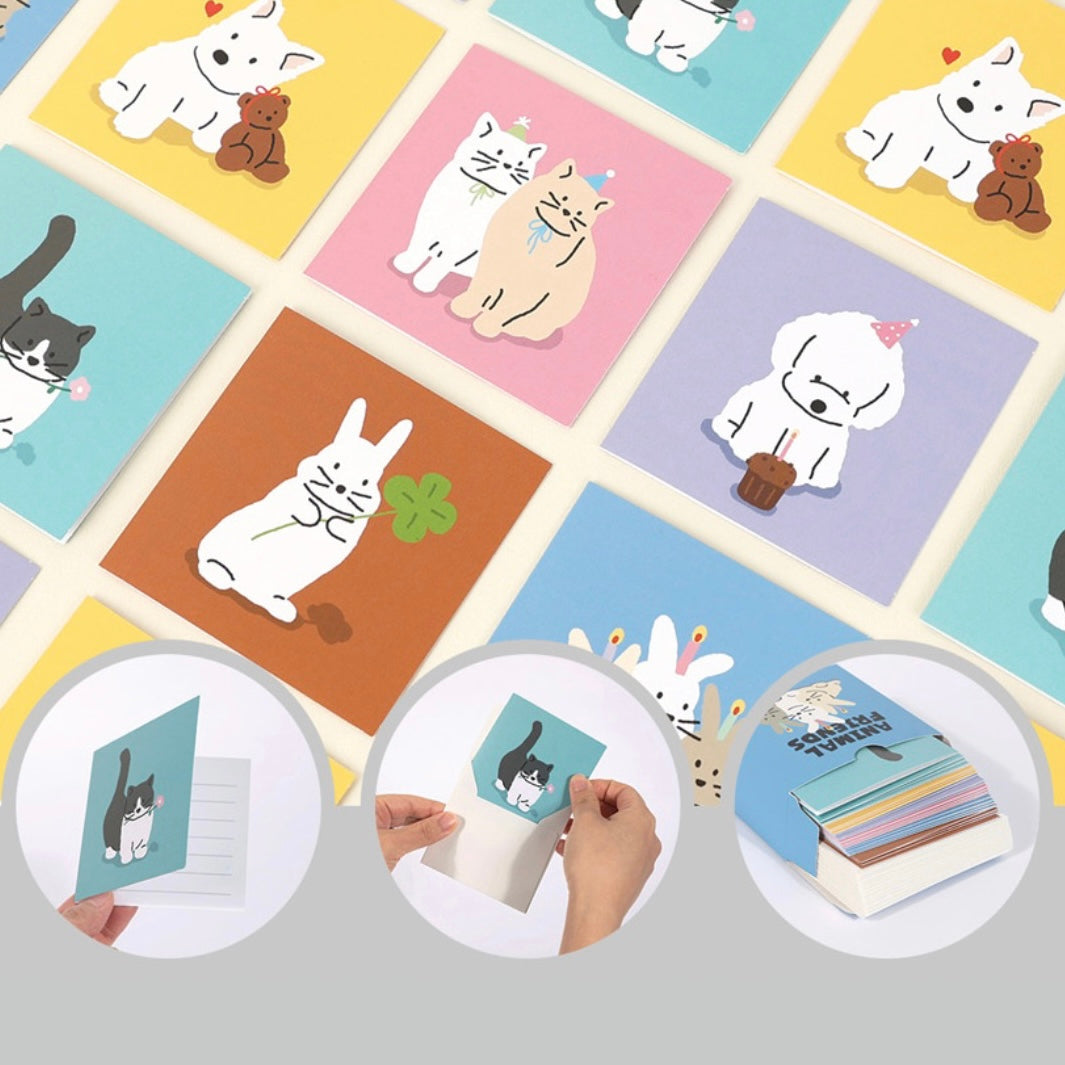韓國Cherish Moments Card Sets - Animal Friends  (一套24張連24個信封) [預購貨品，下單後14天出貨]