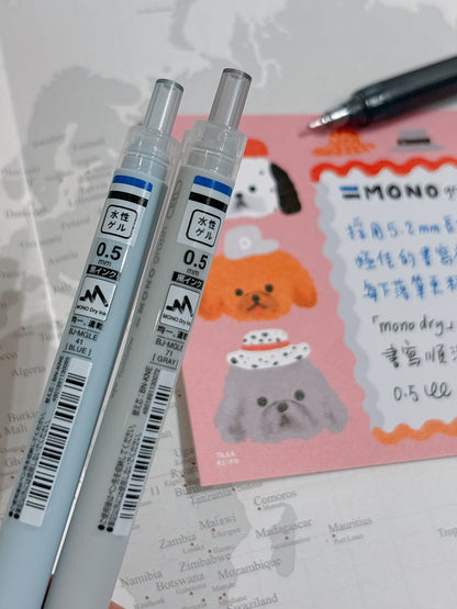 Tombow Mono Graph Lite 0.5 Gel Pen - 藍色/黑色墨