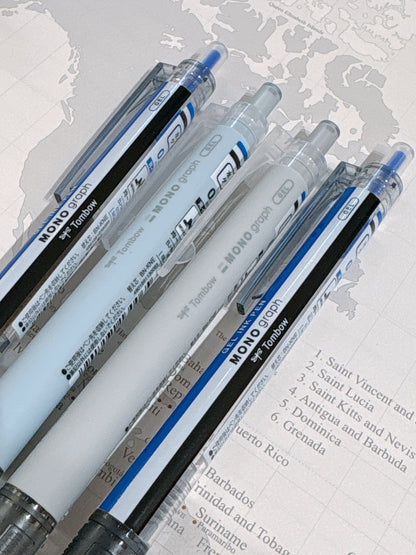 Tombow Mono Graph Lite 0.5 Gel Pen - 藍色/黑色墨