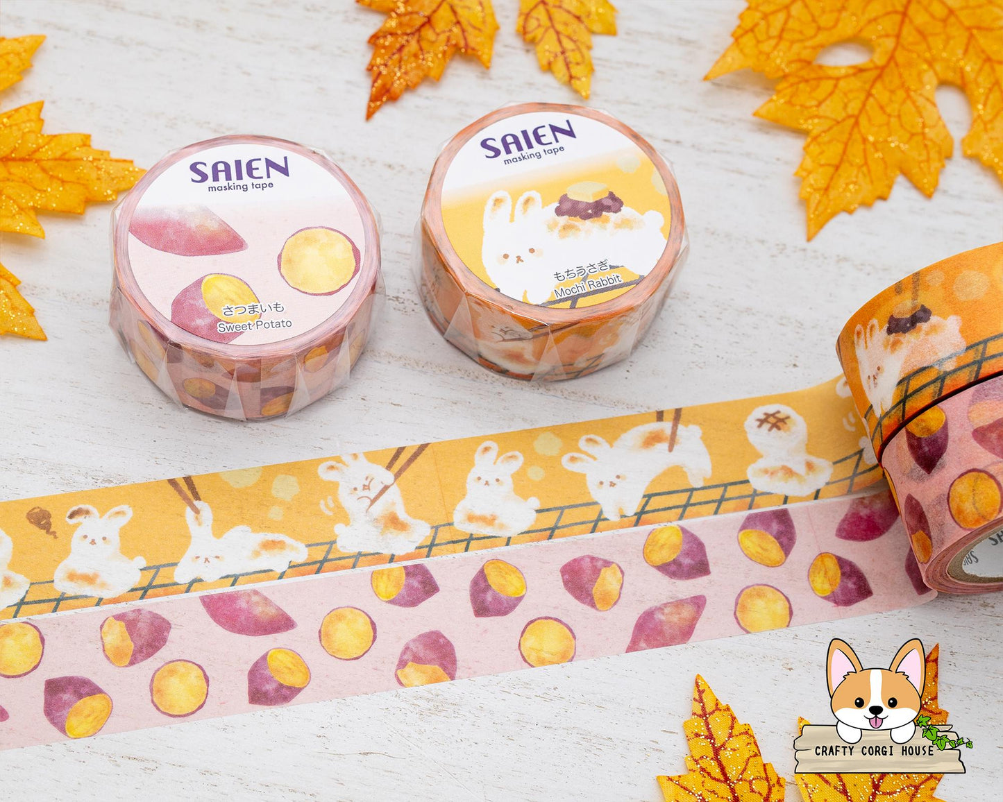 日本 Saien 和紙  20mm 紙膠帶 -Mochi 兔兔