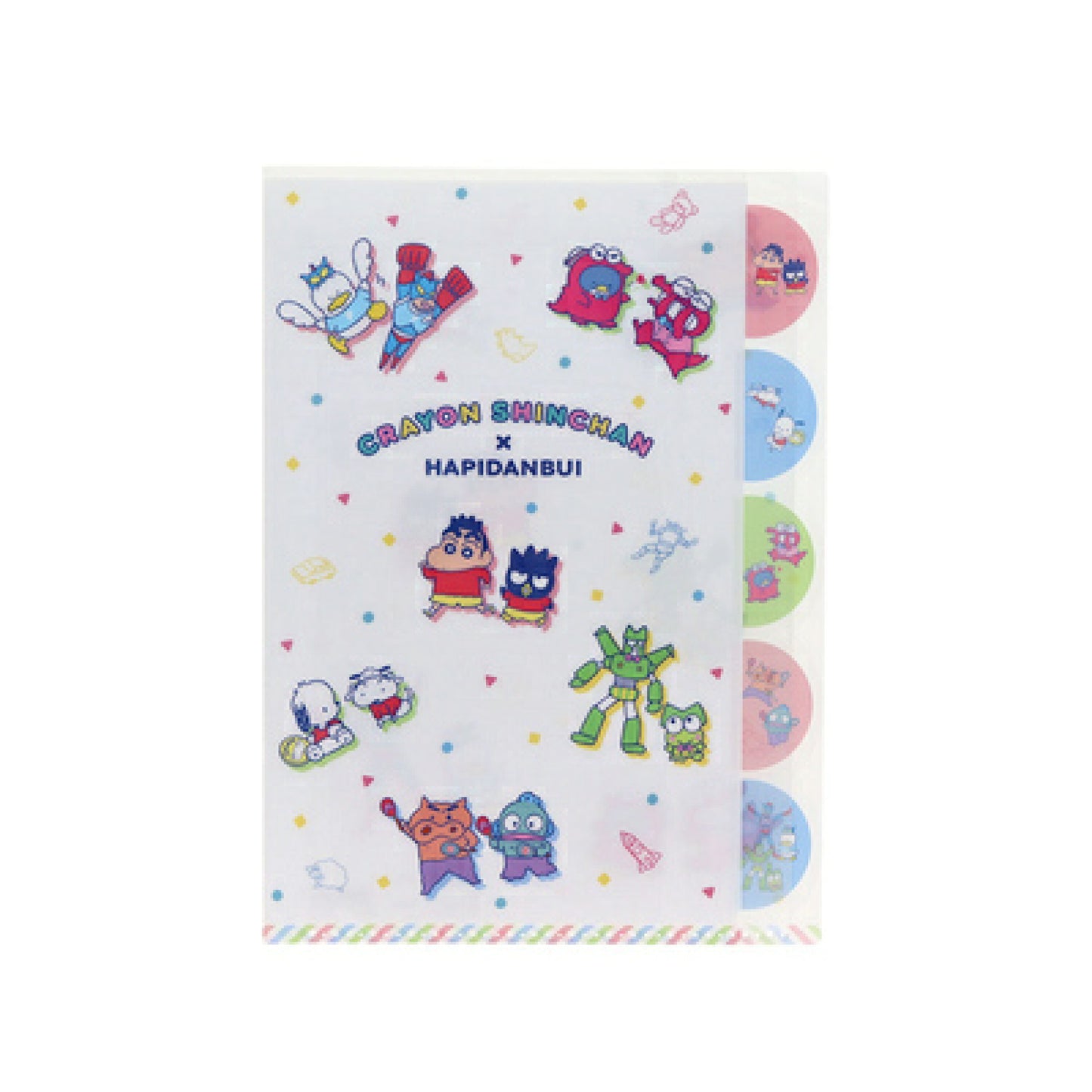 日本 Sanrio 聯乘 蠟筆小新 5 Pockets 文件夾