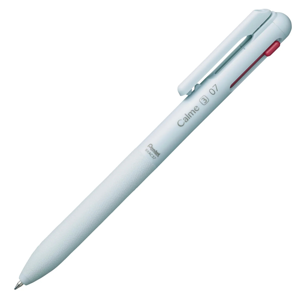 日本 Pentel Calme 3色油性 原子筆 0.7 mm - 天藍色