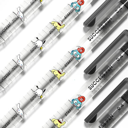 Sanrio 聯乘特別版 韓國Mote記錄你的努力成功之筆0.4mm  （黑色）