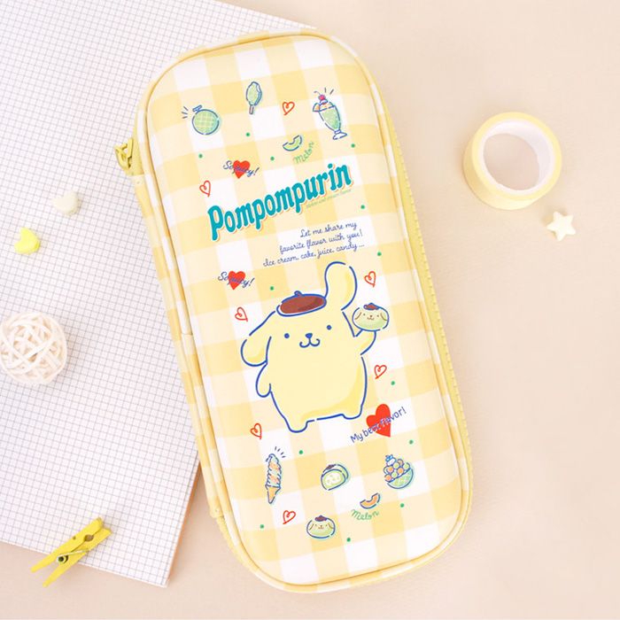 Sanrio Characters Slim Compact  筆袋 - PC狗/ 布甸狗  - 預購產品