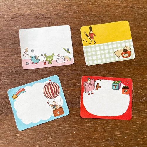 日本三星堂Marche Roll Stickers 可書寫貼紙