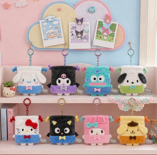 Sanrio Characters Mini Pouch 索繩袋匙扣