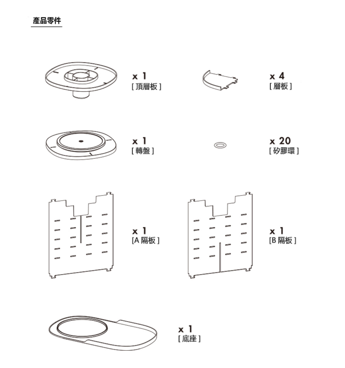 韓國Litem 360度旋轉小物收納架 - 🛍️ (預購貨品）