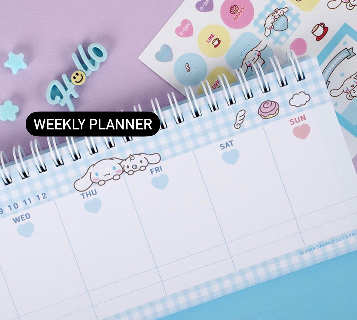 Sanrio Characters Table Weekly Planner (預購商品)