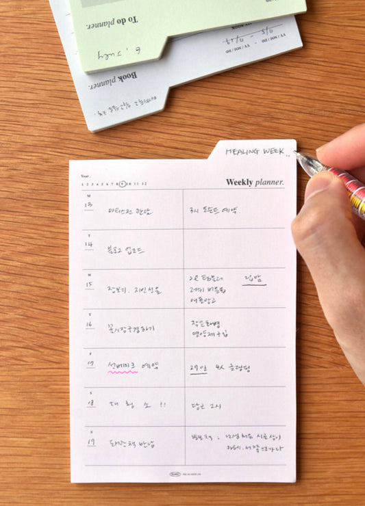韓國Life Stationery Master Schedule Memo - 具黏貼力
