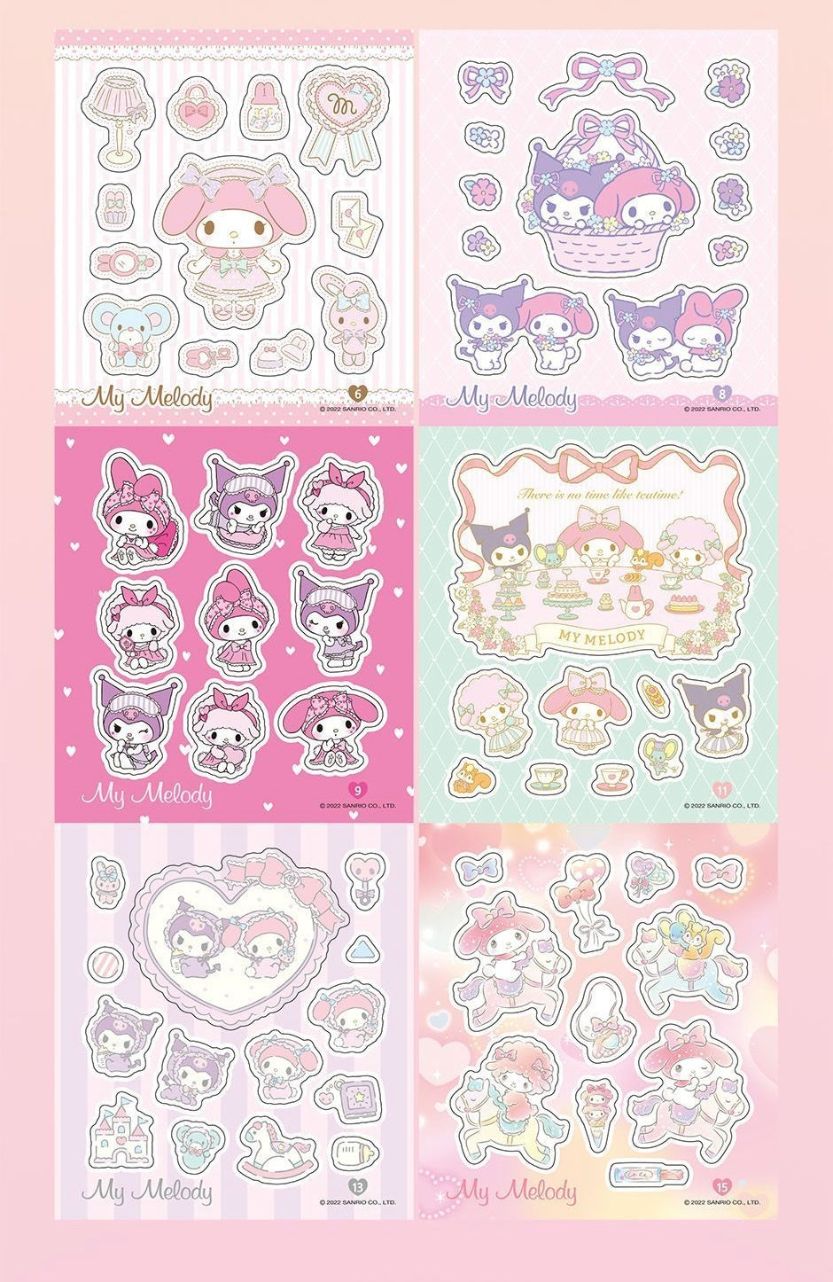 Sanrio Characters 限量版 Mini Sticker Book Collection - 5 角色選擇 (預購商品)