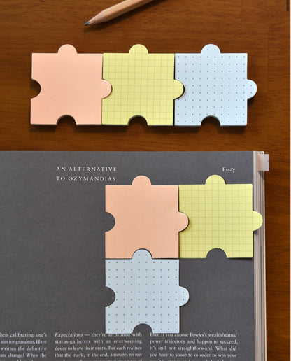 韓國Life Stationery Puzzle it 砌圖造型便條貼 - 10色選擇 (預購貨品，少量現貨）