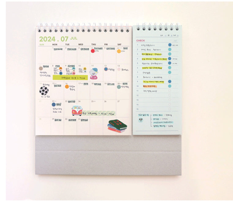 2025 Twin Desk Calender (with To Do List Memo Pad) - 預購貨品