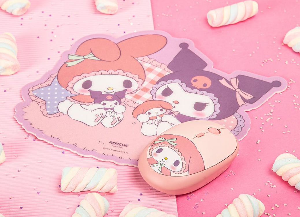 Sanrio Characters 系列 My Melody x Kuromi 的房間滑鼠墊 (預購貨品）