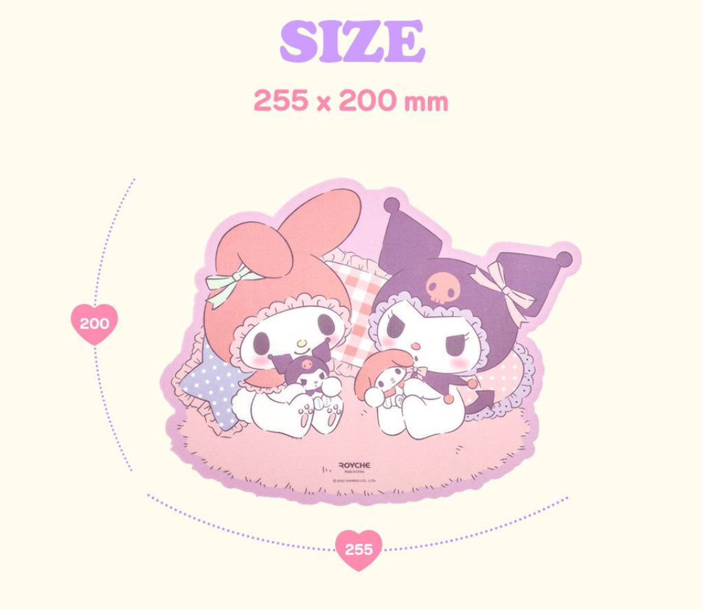 Sanrio Characters 系列 My Melody x Kuromi 的房間滑鼠墊 (預購貨品）