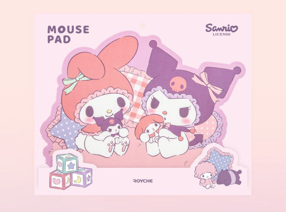 Sanrio Characters 系列 My Melody x Kuromi 的房間滑鼠墊 (預購貨品）