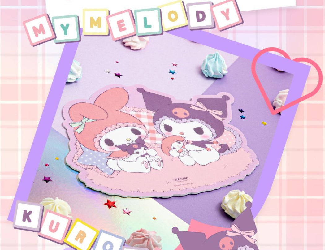 Sanrio Characters 系列 My Melody x Kuromi 的房間滑鼠墊 (預購貨品）