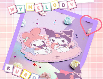 Sanrio Characters 系列 My Melody x Kuromi 的房間滑鼠墊 (預購貨品）