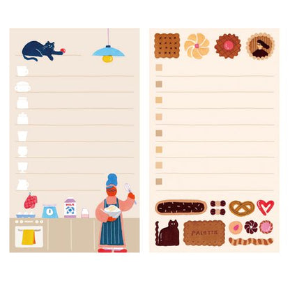 Palette To-Do-List With Cats Memo-Tea Time