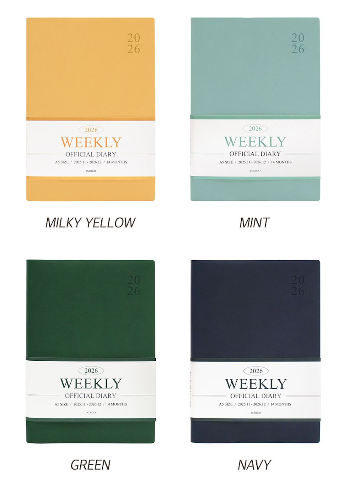 韓國The Harvest 2026 Official Schedule 月周計劃A5 size* [預購貨品，下單後14天出貨]