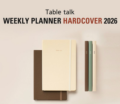 2026 韓國 Hardcover Table Talk A5 月週計劃🌈行事曆 * [預購貨品，下單後14天出貨]
