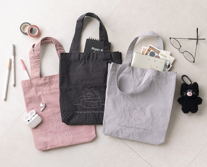 韓國 Mogry Cat 撥水可摺疊 mini Tote* [預購貨品，下單後14天出貨]