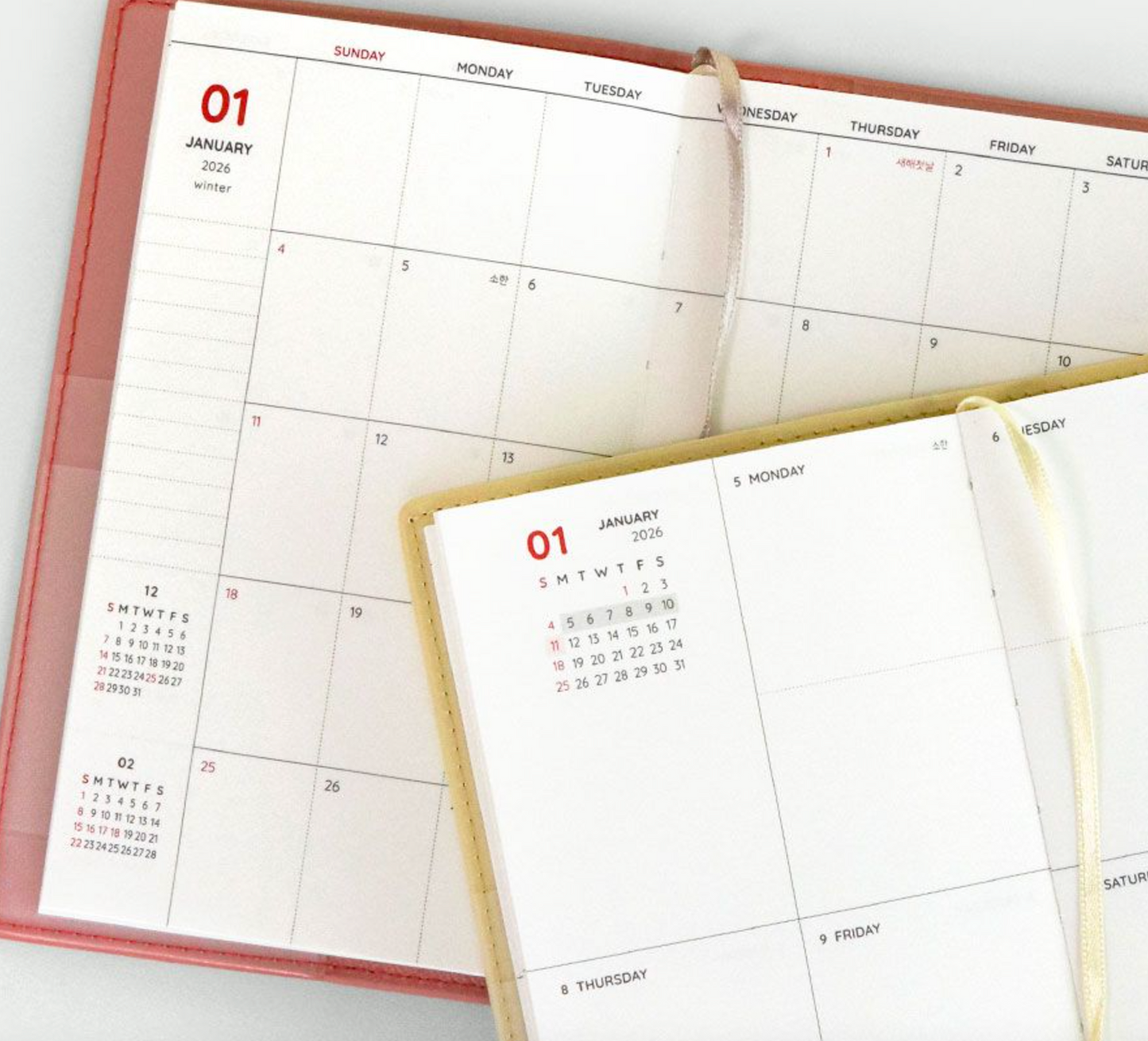 韓國 2026 Iconic Office Pocket Planner 🌈月週計劃Schedule * [預購貨品，下單後14天出貨]