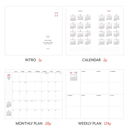 韓國 2026 Iconic Office Pocket Planner 🌈月週計劃Schedule * [預購貨品，下單後14天出貨]