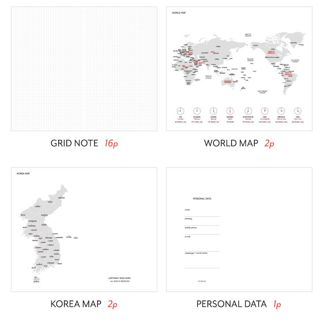 韓國 2026 Iconic Office Pocket Planner 🌈月週計劃Schedule * [預購貨品，下單後14天出貨]